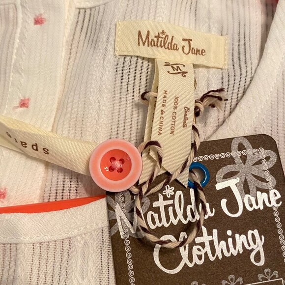 Matilda Jane Medium NWT White Morning Dew Sleeveless Top - Picture 9 of 9